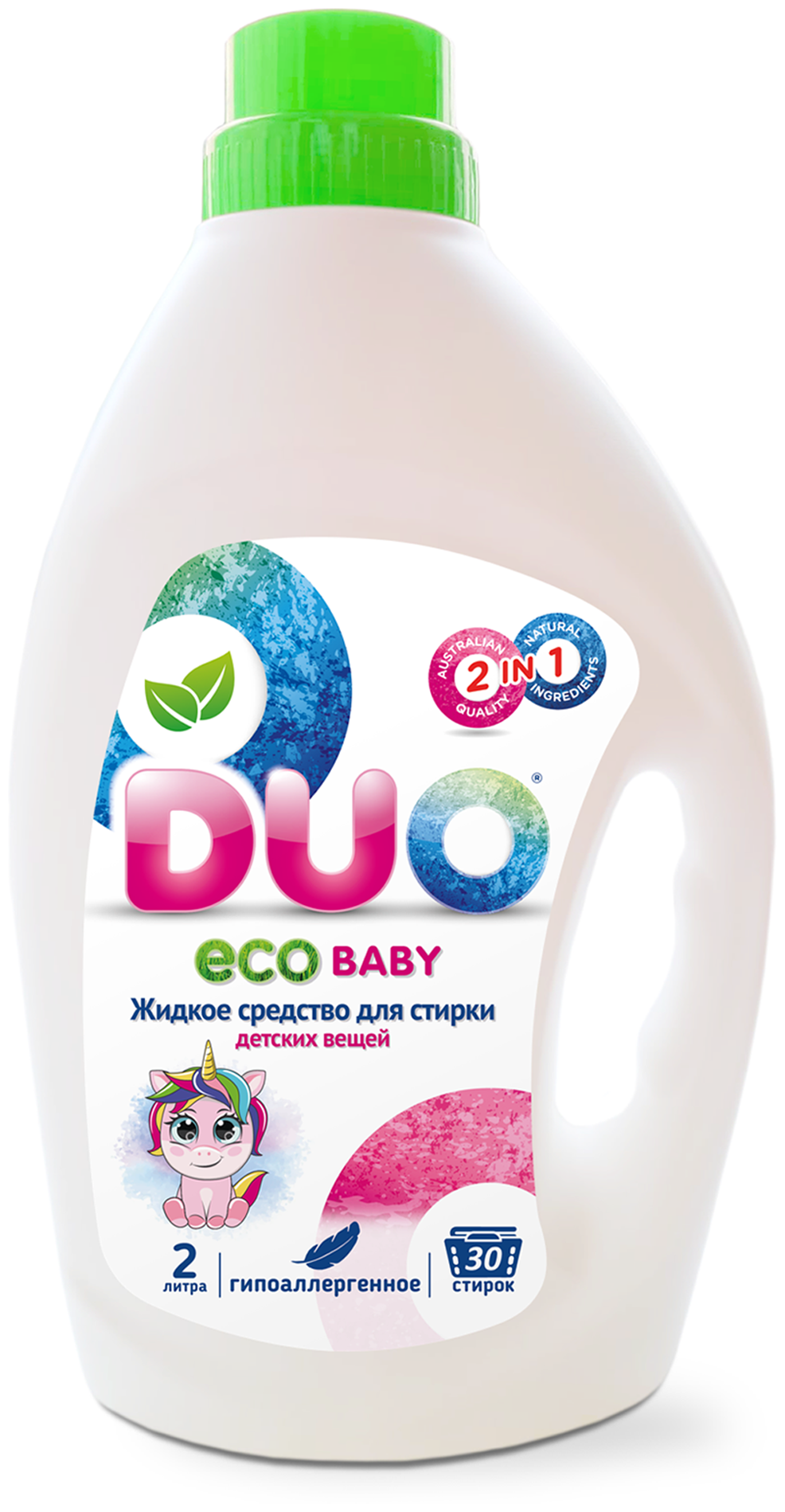 Жидкое средство для стирки детского белья DUO ECO baby гипоаллергенное, 2 л - фото №6