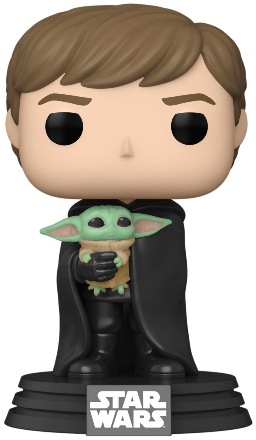 Фигурка Funko POP! Bobble Star Wars Mandalorian Luke Skywalker with Grogu 58290