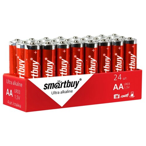 Smart Buy Батарейка SmartBuy AA (LR06) алкалиновая, OS24 (в упак. 24бат.)
