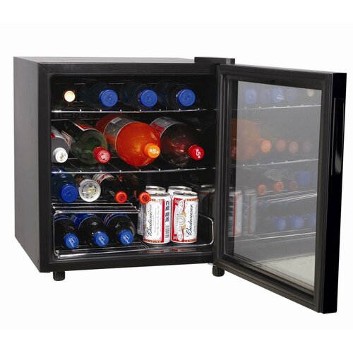 Шкаф холодильный со стеклом COOLEQ TBC-46 черный