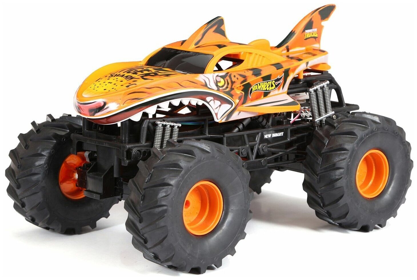 Машина Hot Wheels РУ 1:10 Monster Truck Tiger Shark 61050