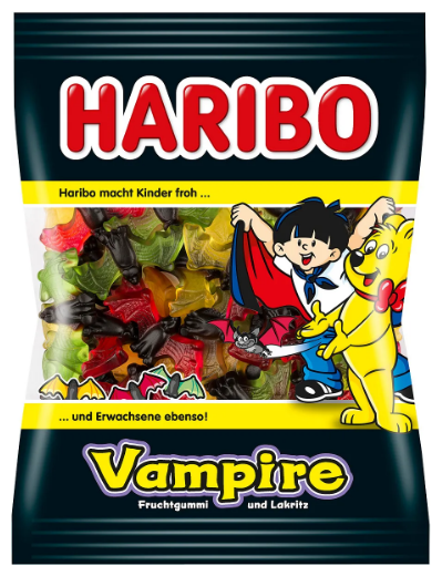 Жевательный мармелад Haribo Vampire , (Германия) 3 уп. х 200 г