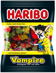 Жевательный мармелад Haribo Vampire , (Германия) 3 уп. х 200 г