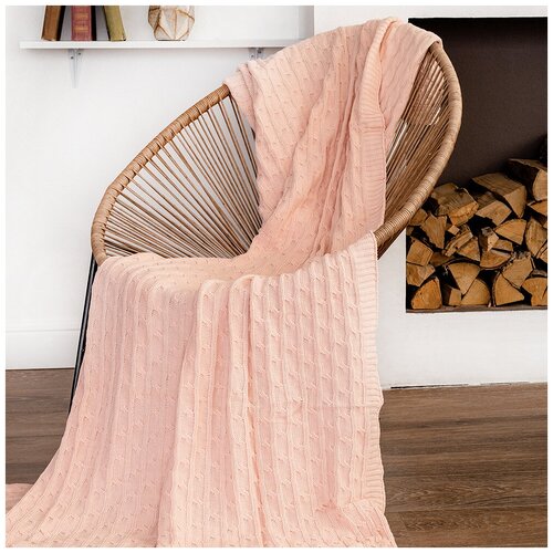 Плед Bellehome вязаный Blush 130х170
