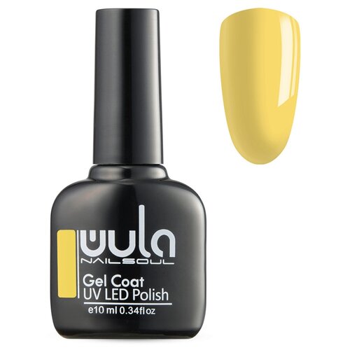 WULA гель-лак для ногтей Gel Coat, 10 мл, 42 г, 319 канареечный желтый wula гель лак для ногтей gel coat 10 мл 42 г 395 желтый неон