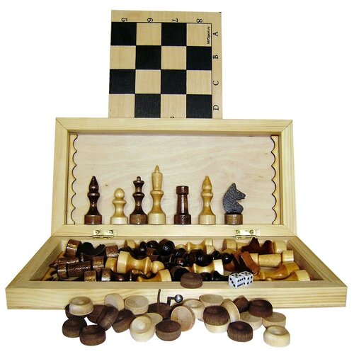 Игра 3 в 1 (Шахматы ,нарды ,шашки) 02-39