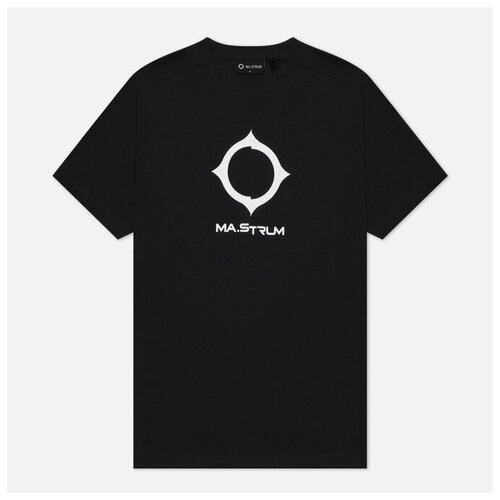 фото Мужская футболка ma.strum distort logo чёрный , размер l