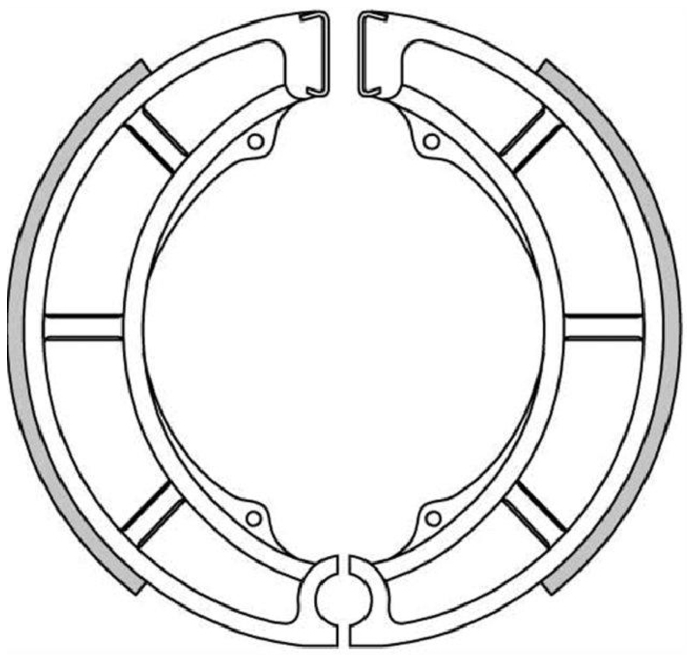 Тормозные колодки барабанные, FERODO(FSB719)