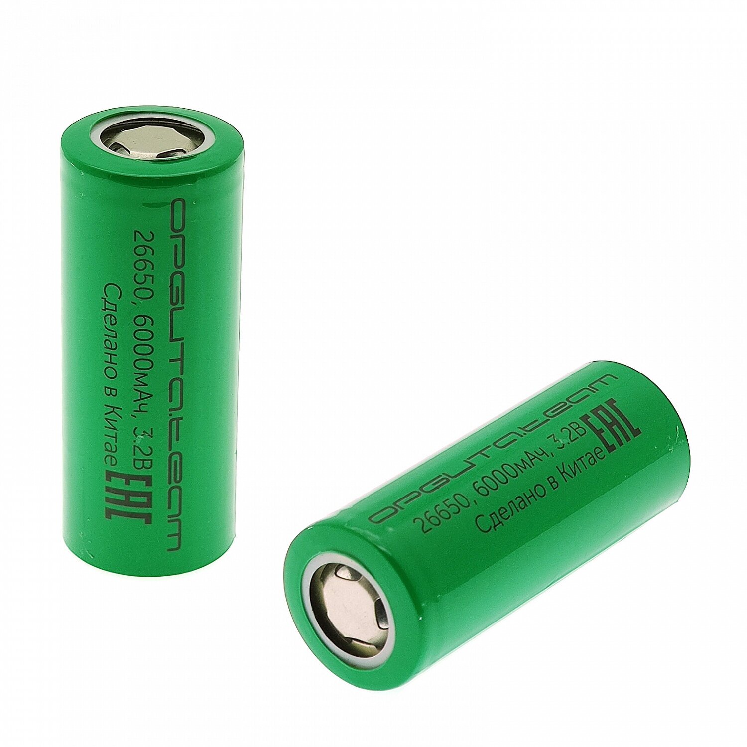 Аккумулятор 26650 (6000mA 3.2В плоский пин) перезаряжаемая батарейка