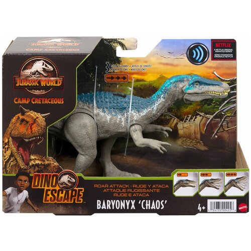 Jurassic World Фигурка Рычащий динозавр Барионикс Хаос, HBX37  - купить со скидкой