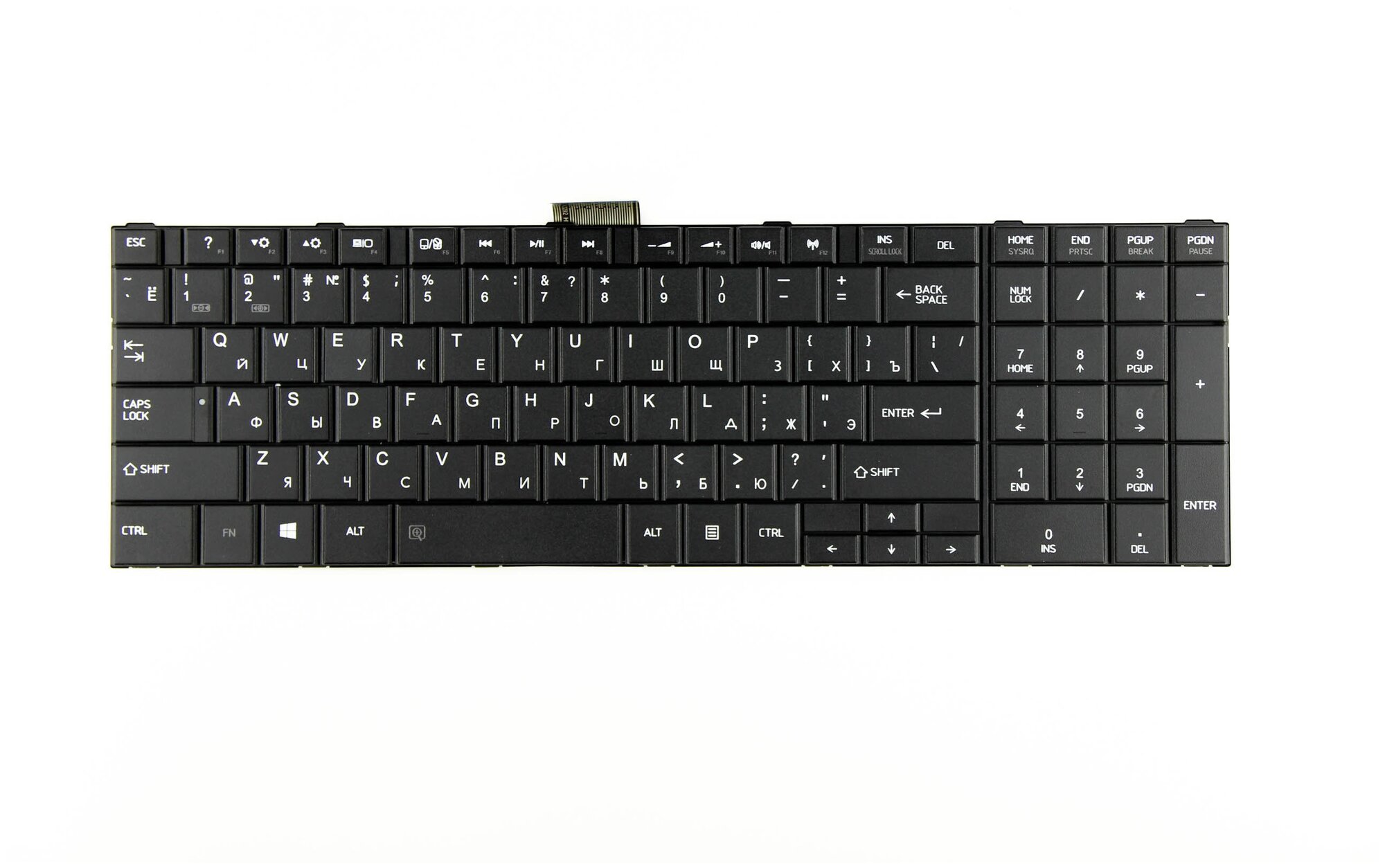 Клавиатура для ноутбука Toshiba C850 L850 L870 черная p/n: NSK-TV0SV, NSK-TV0SU, NSK-TT0SV