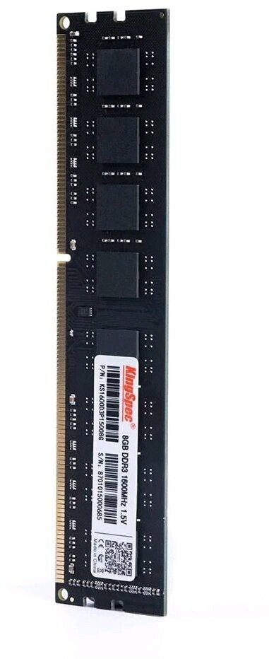 Оперативная память Kingspec DDR3L - 8Gb, 1600 МГц, DIMM, CL11 (ks1600d3p13508g) - фото №5
