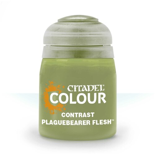 фото Краска акриловая citadel contrast: plaguebearer flesh (18ml) games workshop