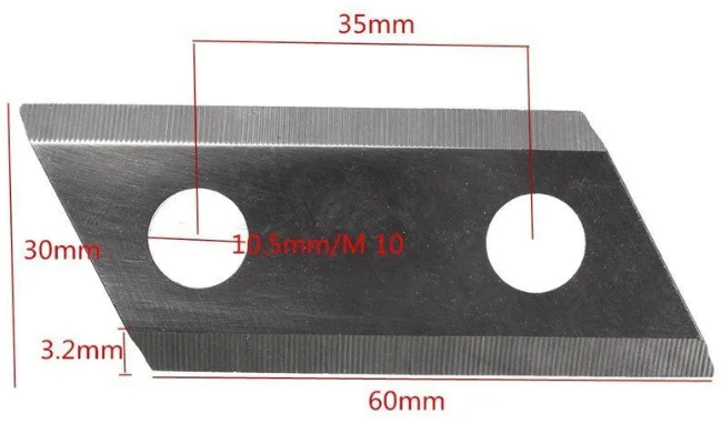 Комплект ножей садового измельчителя веток / Ножи садового измельчителя HK660101 - фотография № 3