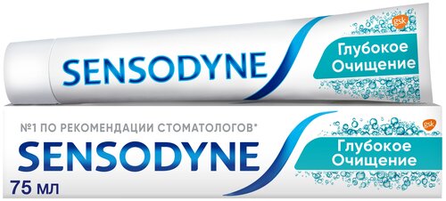 Зубная паста Sensodyne Глубокое очищение, 75 мл, 80 г