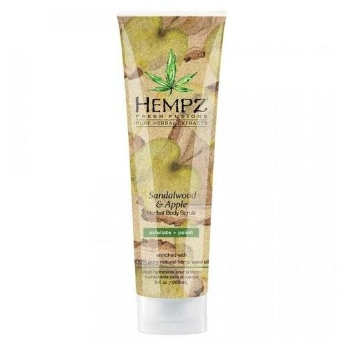 20538265 Hempz - Средства для душа: Скраб для тела Сандал и Яблоко (Sandalwood & Apple Hebal Body Scrub), 265мл