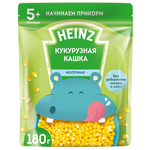 Каша Heinz молочная Я пробую кукурузная, с 5 месяцев, 180г - изображение