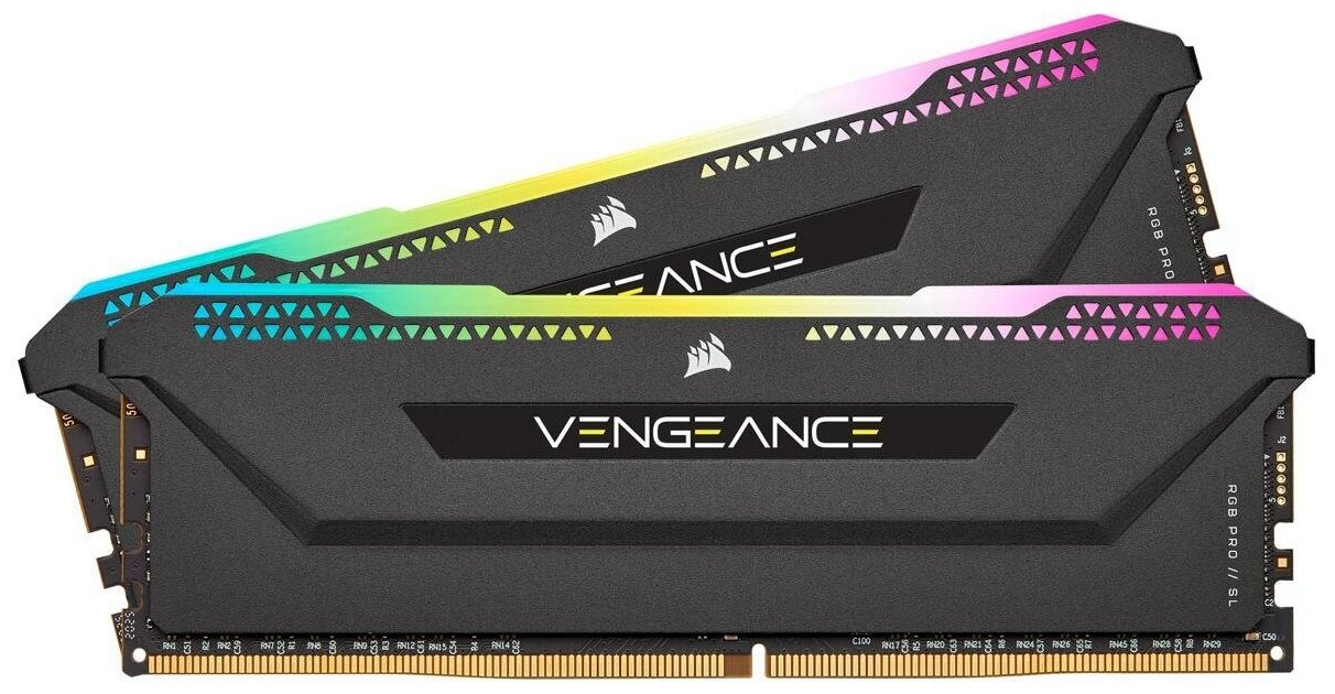 Модуль памяти CORSAIR Vengeance RGB Pro SL CMH16GX4M2Z3600C18 DDR4 - 2x 8ГБ