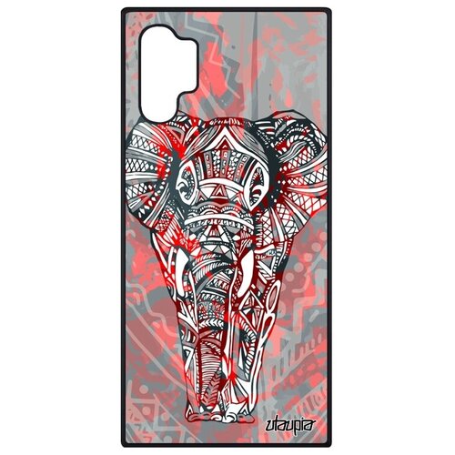 фото Защитный чехол на телефон // galaxy note 10 plus // "слон" азиатский древний, utaupia, розовый