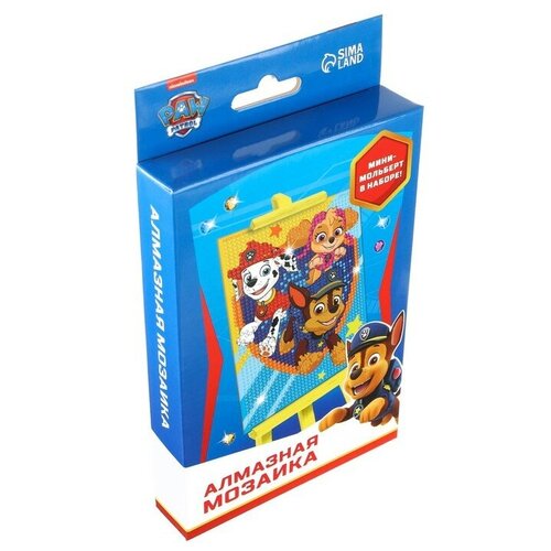 Paw Patrol Алмазная мозаика, 16х10.5 см, Щенячий патруль мозаики paw patrol водная мозаика щенячий патруль аквамагия