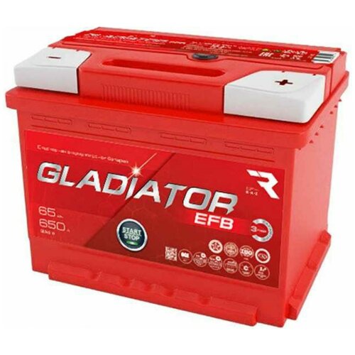 Аккумулятор Gladiator Efb 65 Ah, 650 A, 242x175x190 Прям. GLADIATOR арт. GEF6510
