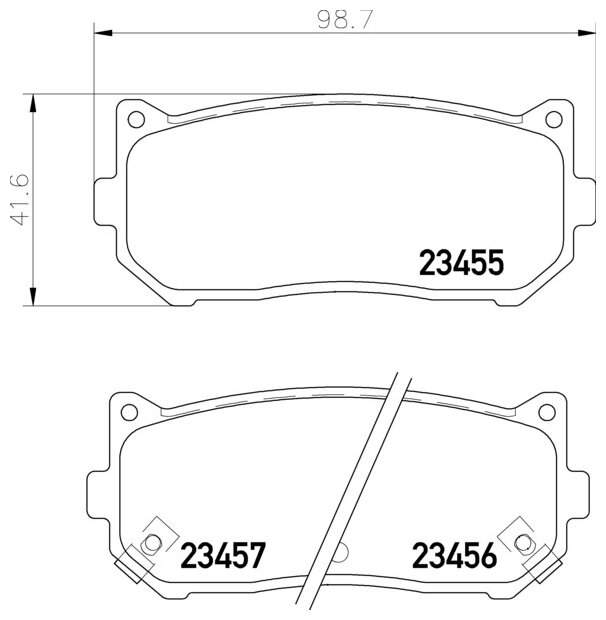 Дисковые тормозные колодки задние NISSHINBO NP6026 (4 шт.)