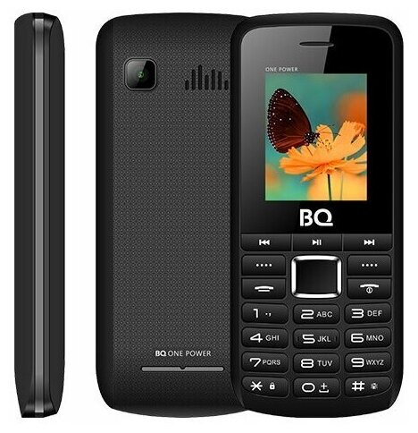 Сотовый телефон BQ M-1846 One Power, 1.77", 2 sim, 32Мб, microSD, 2500 мАч, чёрно-серый