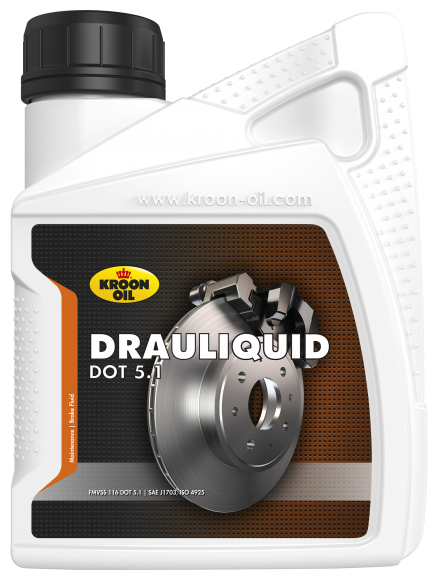 Kroon-Oil Drauliquid DOT 5.1 500 ml bottle