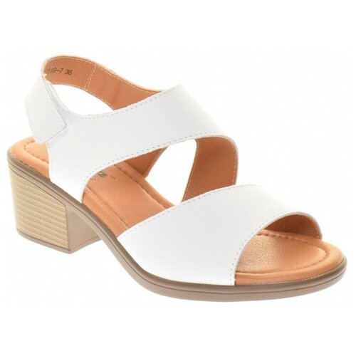 фото Босоножки tofa женские летние, размер 41, цвет белый, артикул 112119-7 тофа