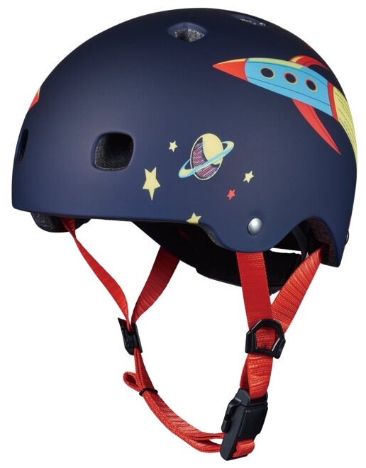 Шлем детский защитный Micro - Ракета с подсветкой LED (XS) BOX