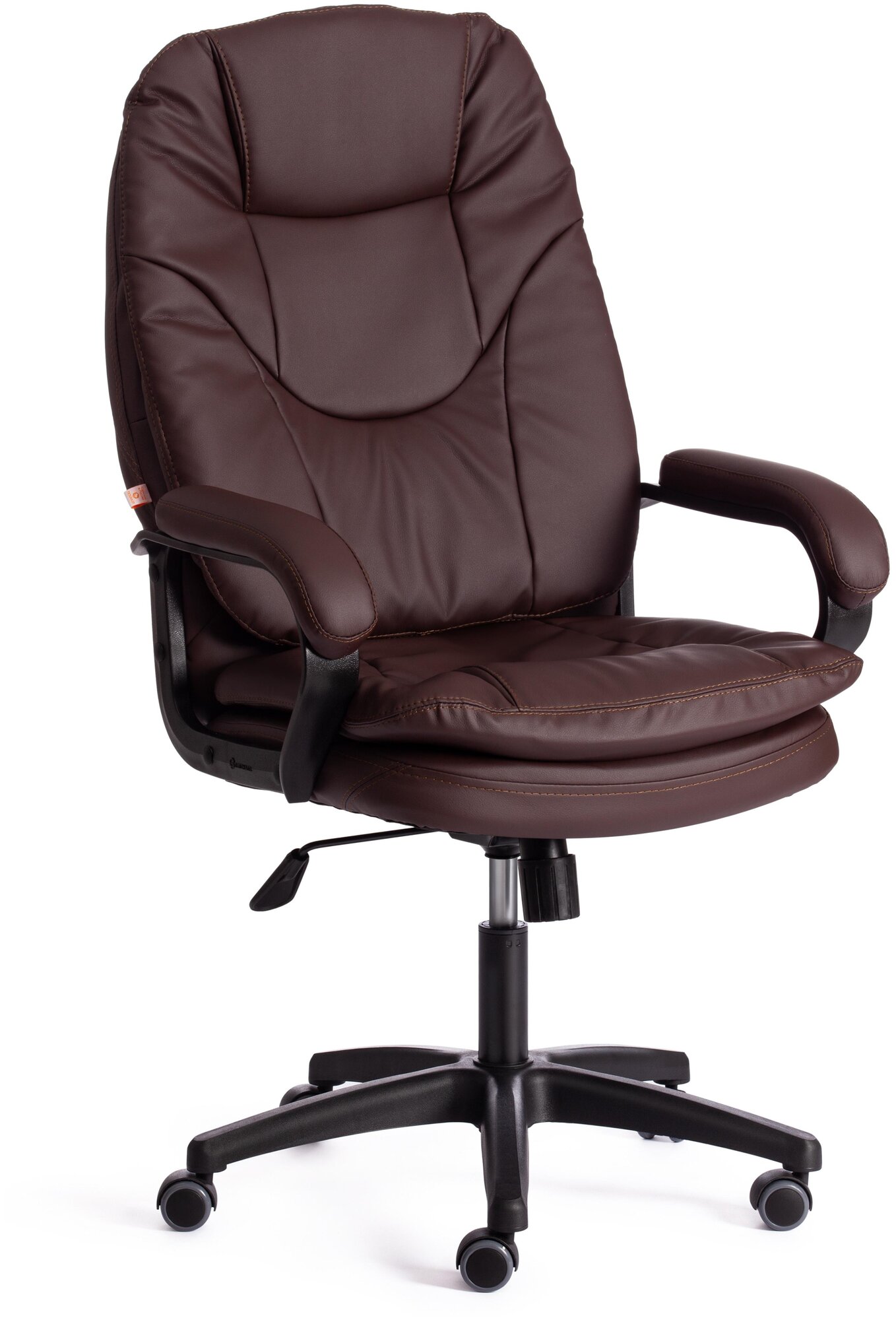 Кресло компьютерное Comfort LT, Цвет обивки: коричневый, Цвет корпуса: черный