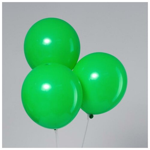 фото Шар латексный 12", пастель, набор 100 шт., цвет зелёный leti