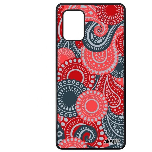 фото Чехол на смартфон // samsung galaxy a71 // "кружевной узор" вязь ажур, utaupia, розовый