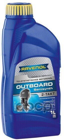 Масло Моторное Outboard 2T 1Л (Полусинтетика) Ravenol арт. 1152200001