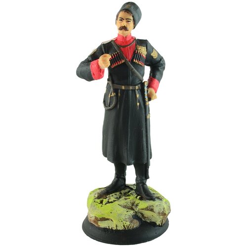 Казак в форме в красном