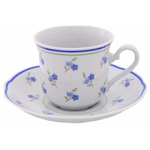 фото Набор чайных пар 200 мл 6 шт leander "мэри- энн /незабудка" / 157785