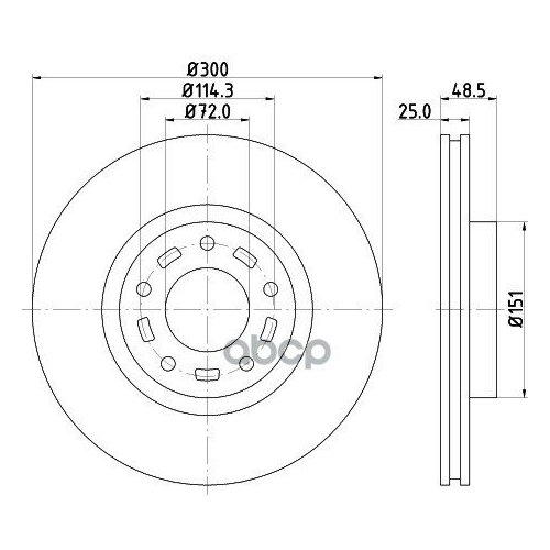 Диск Тормозной Mazda (Changan) 3 Notchback / Mazda 3 (Bk), 3 (Bl), 3 Notchback (Bk), 3 Notchback (Bl), 5 (Cr19), 5 (Cw), Prem.