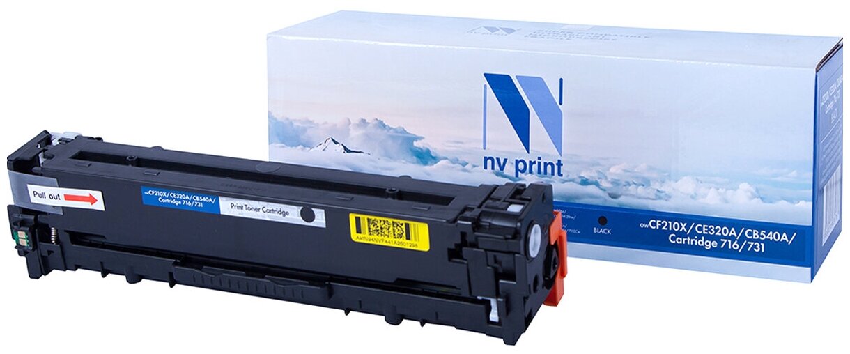 Лазерный картридж NV Print NV-CF210X, CE320A, CB540A для HP LaserJet Color Pro M251n, M251 (совместимый, чёрный, 2200 стр.)