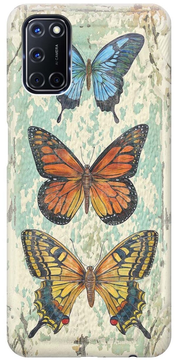 фото RE: PA Чехол - накладка ArtColor для Oppo A52 / A72 с принтом "Три бабочки"