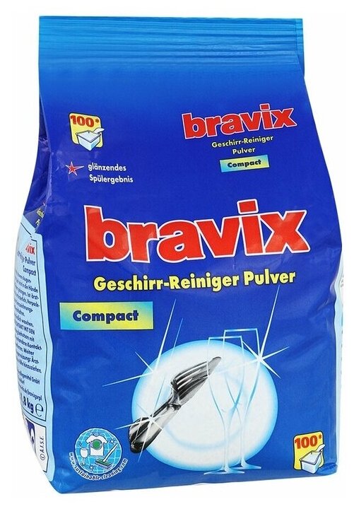 Порошок для посудомоечной машины Bravix Geschirr-Reiniger Pulver