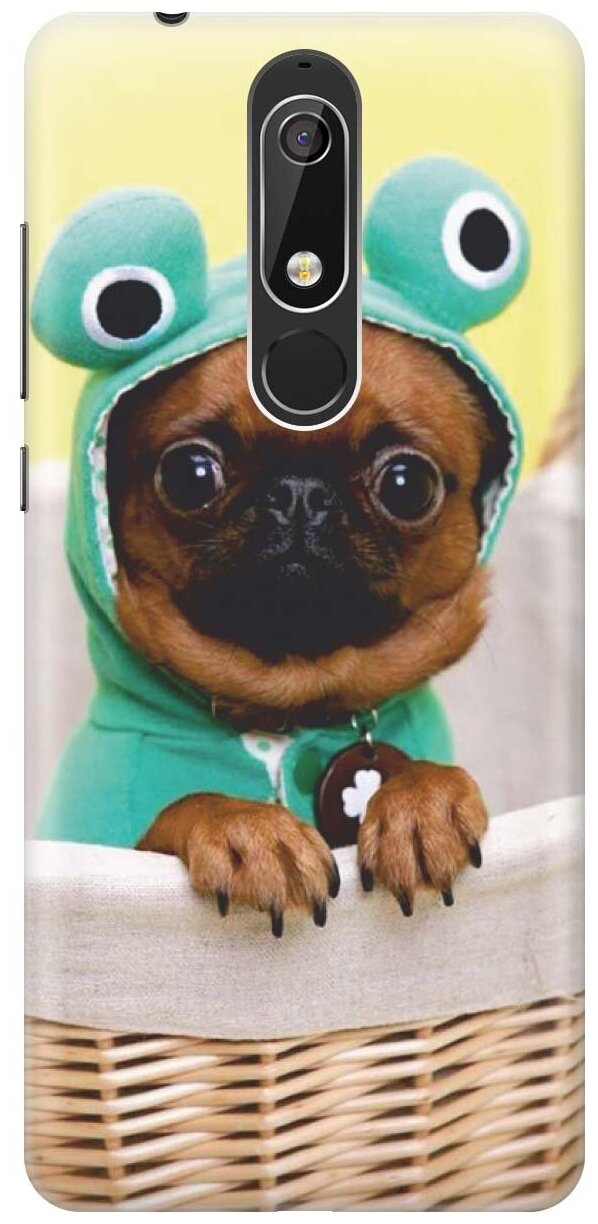 RE: PA Накладка Transparent для Nokia 5.1 с принтом "Собака в смешной шапке"