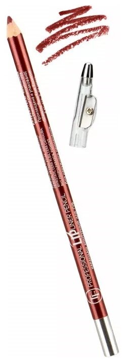 TF Cosmetics карандаш для губ с точилкой Professional Lipliner, 45 burgundy 2