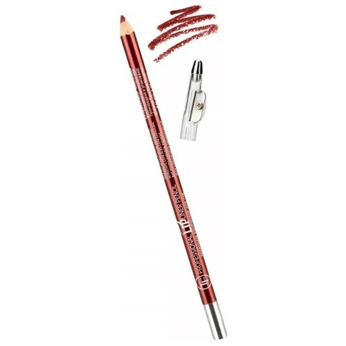 TF Cosmetics карандаш для губ с точилкой Professional Lipliner, 45 burgundy 2 triumph карандаш для глаз с точилкой w 207 115 оранжевый 2 шт