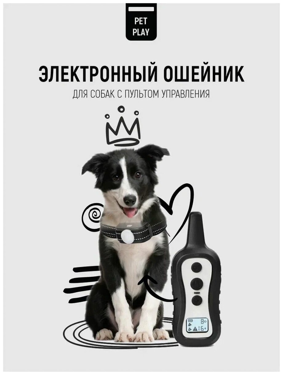 Электронный ошейник антилай для собак для дрессировки и коррекции поведения собак — фото 1