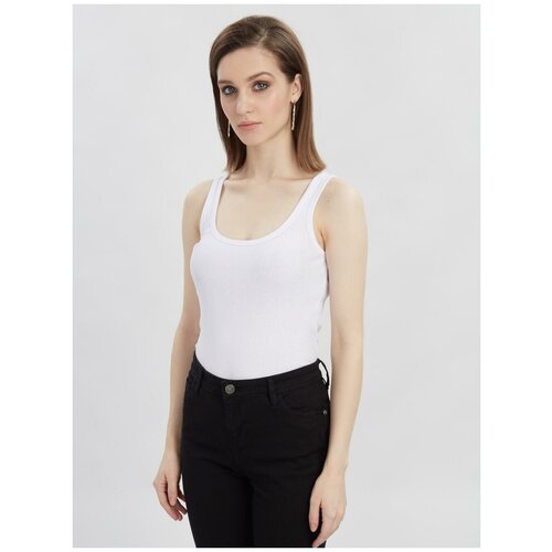 фото Трикотажный топ incity, цвет кипенно-белый, размер 40
