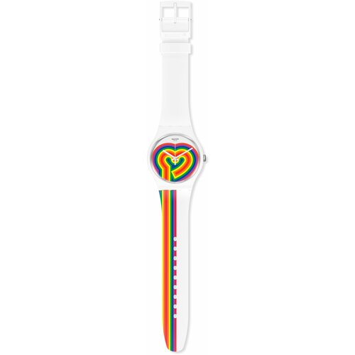 Наручные часы swatch Наручные часы SWATCH BEATING LOVE SUOW171, белый