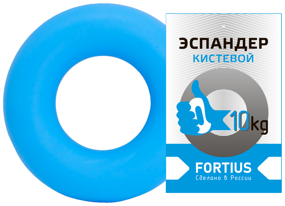 Эспандер-кольцо Fortius 10 кг голубой