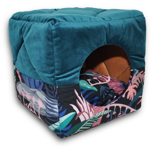 Лежак 3в1 домик-куб -трансформер, 