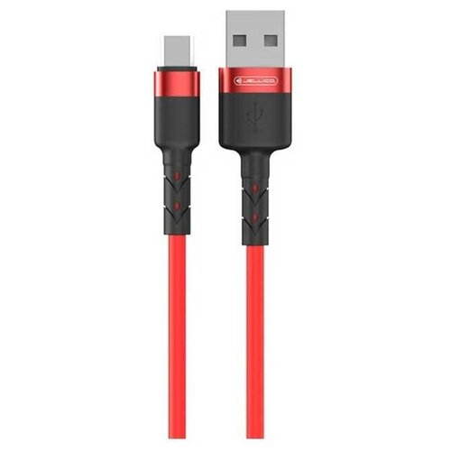 Кабель Jellico KDS-100 USB - Type-C 1m Silicone Red