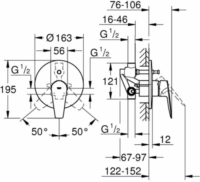 Набор для ванны Grohe BauEdge 127256 - фотография № 5